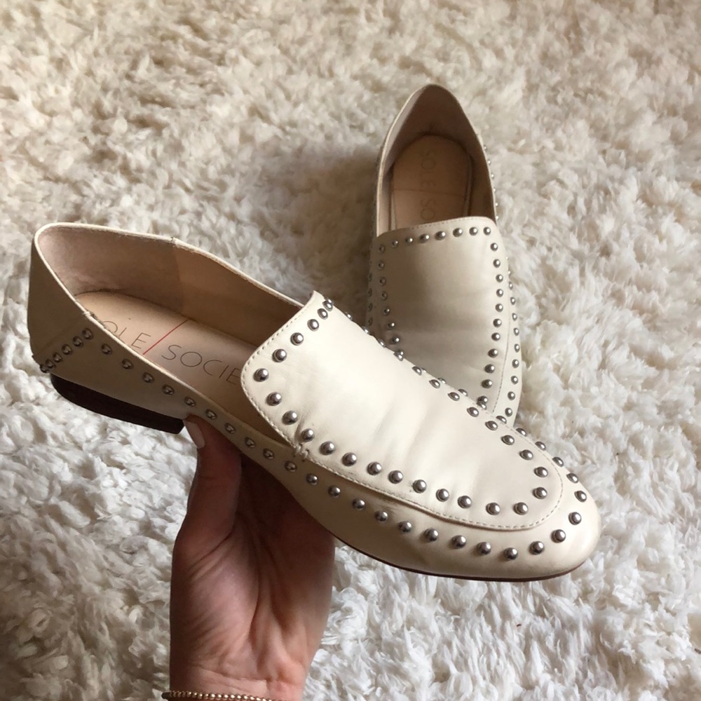 Sole Society studded loafers
